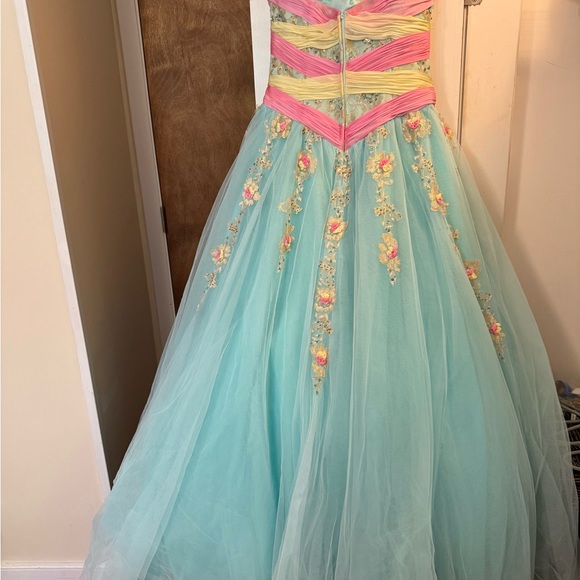 Terani Strapless Cinderella Prom Dress - Picture 9 of 9